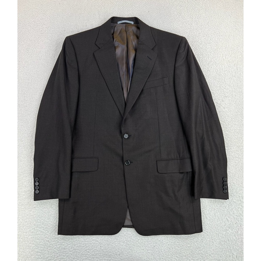 Hickey Freeman Suit Jacket Mens 42L Gray Loro Piana 150s Wool 2 Button USA